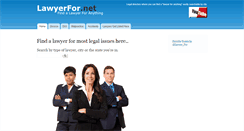 Desktop Screenshot of lawyerfor.net