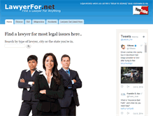 Tablet Screenshot of lawyerfor.net